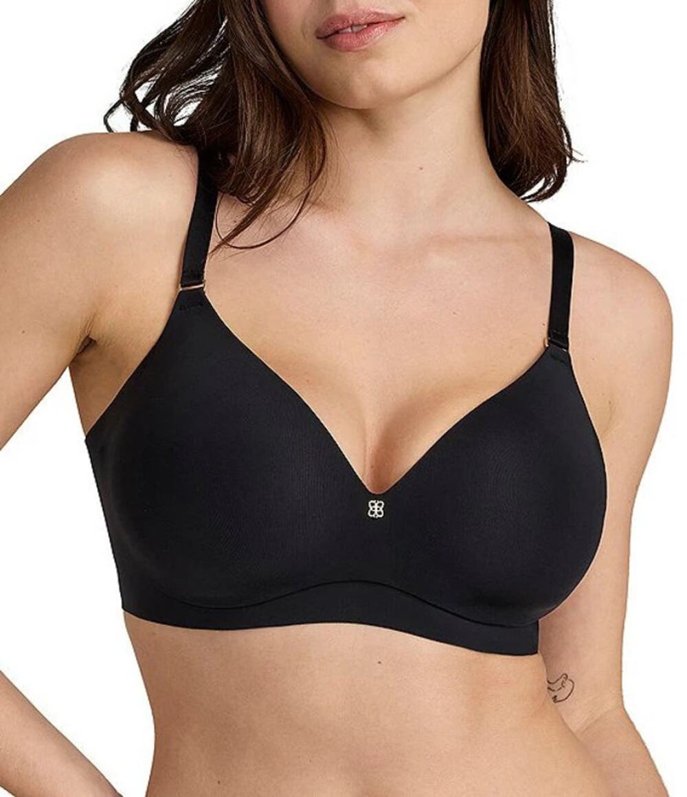 Honeylove CloudEmbrace Black Convertible Straps Wireless Contour T-Shirt Bra 36D